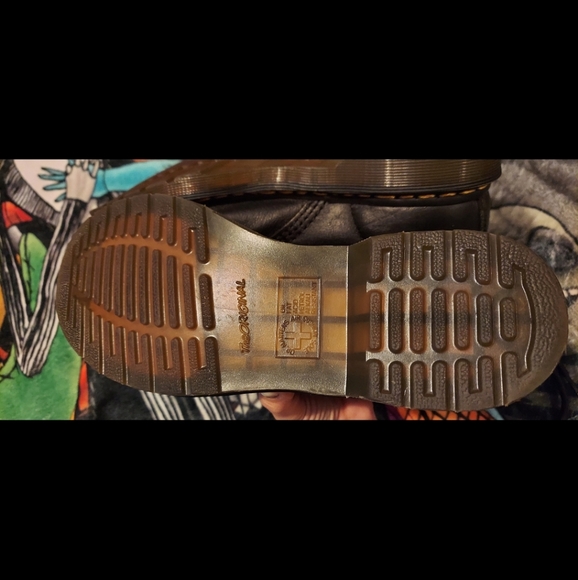 Doc Martin 1460 Pascal Black Leather Virgina US 9 UK 7 - Picture 4 of 7